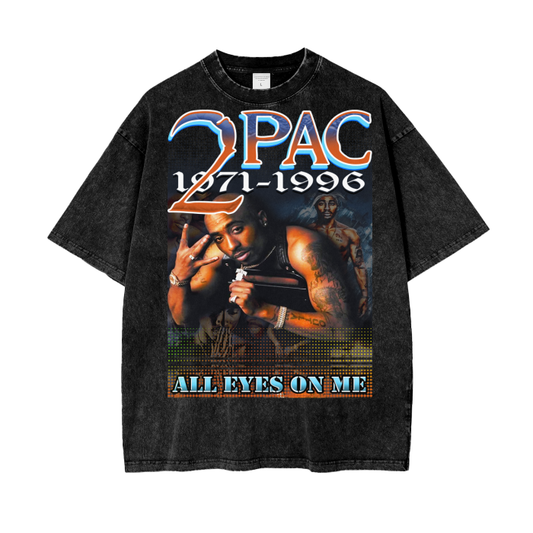 2Pac Acid Wash Oversize T-Shirt