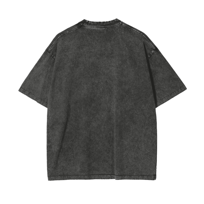 Billie Elish Acid Wash Oversize T-Shirt