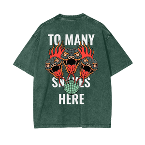 Not Enough Player Acid Wash Oversize T-Shirt Front/Back