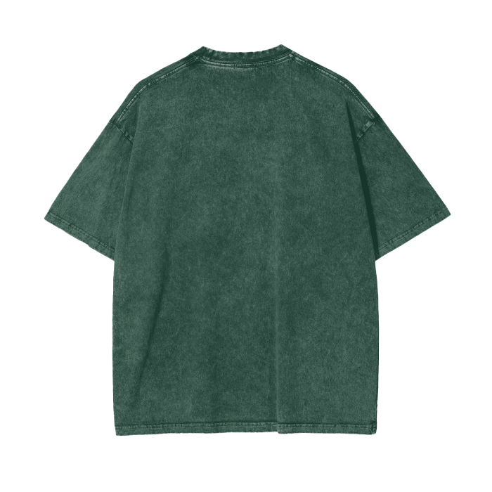 Billie Elish Acid Wash Oversize T-Shirt
