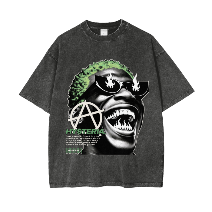 Hyseria Acid Wash Oversize T-Shirt