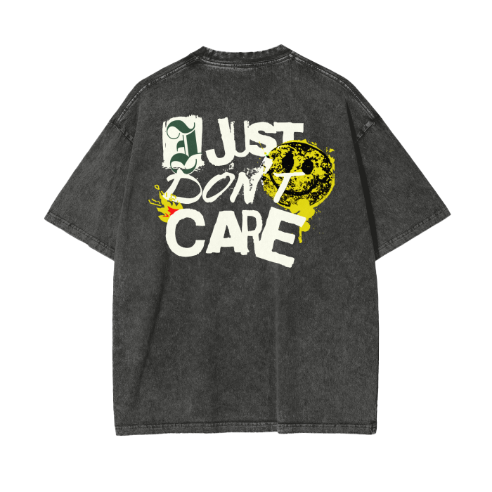 Lost Hustler Acid Wash Oversize T-Shirt Front/Back