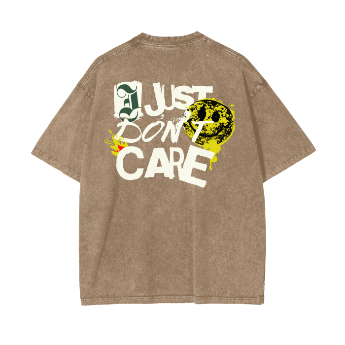 Lost Hustler Acid Wash Oversize T-Shirt Front/Back