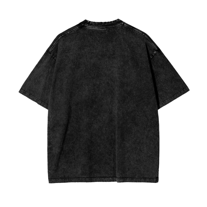 Billie Elish Acid Wash Oversize T-Shirt