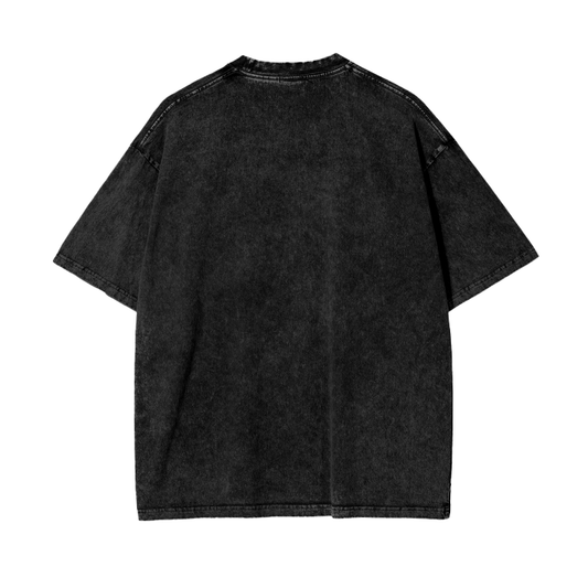 Megan Purple Acid Wash Oversize T-Shirt