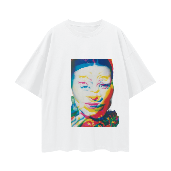 Gltich Oversize Deep Drop Shoulder Tee