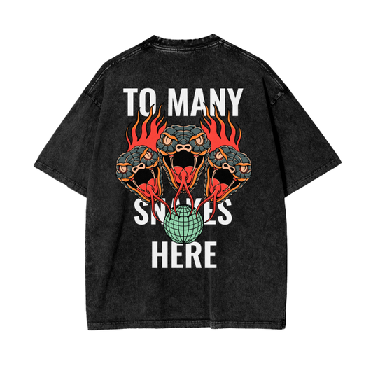 Not Enough Player Acid Wash Oversize T-Shirt Front/Back