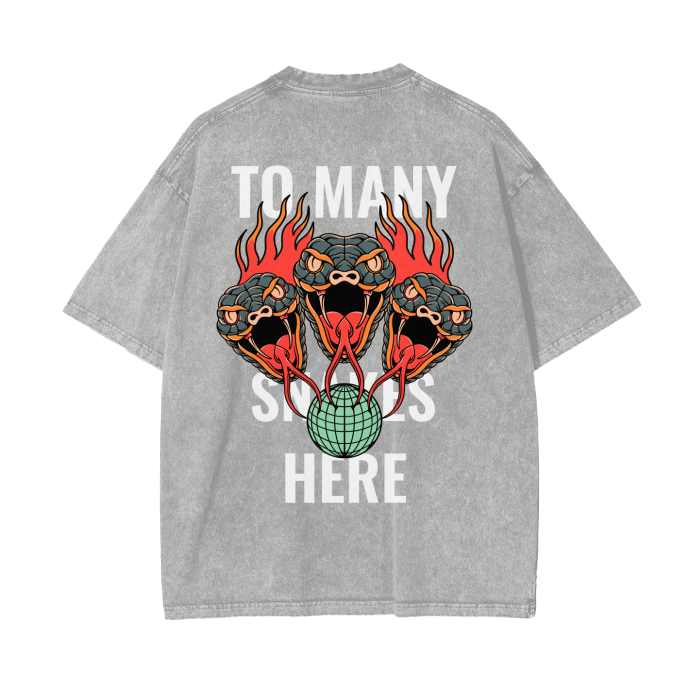 Acid Wash Oversize T-Shirt - 250 GSM